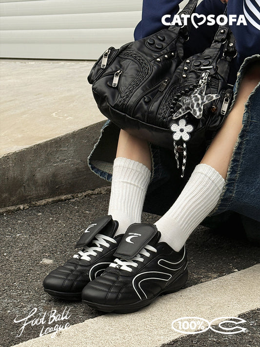 Cat&Sofa Retro Football Sneakers