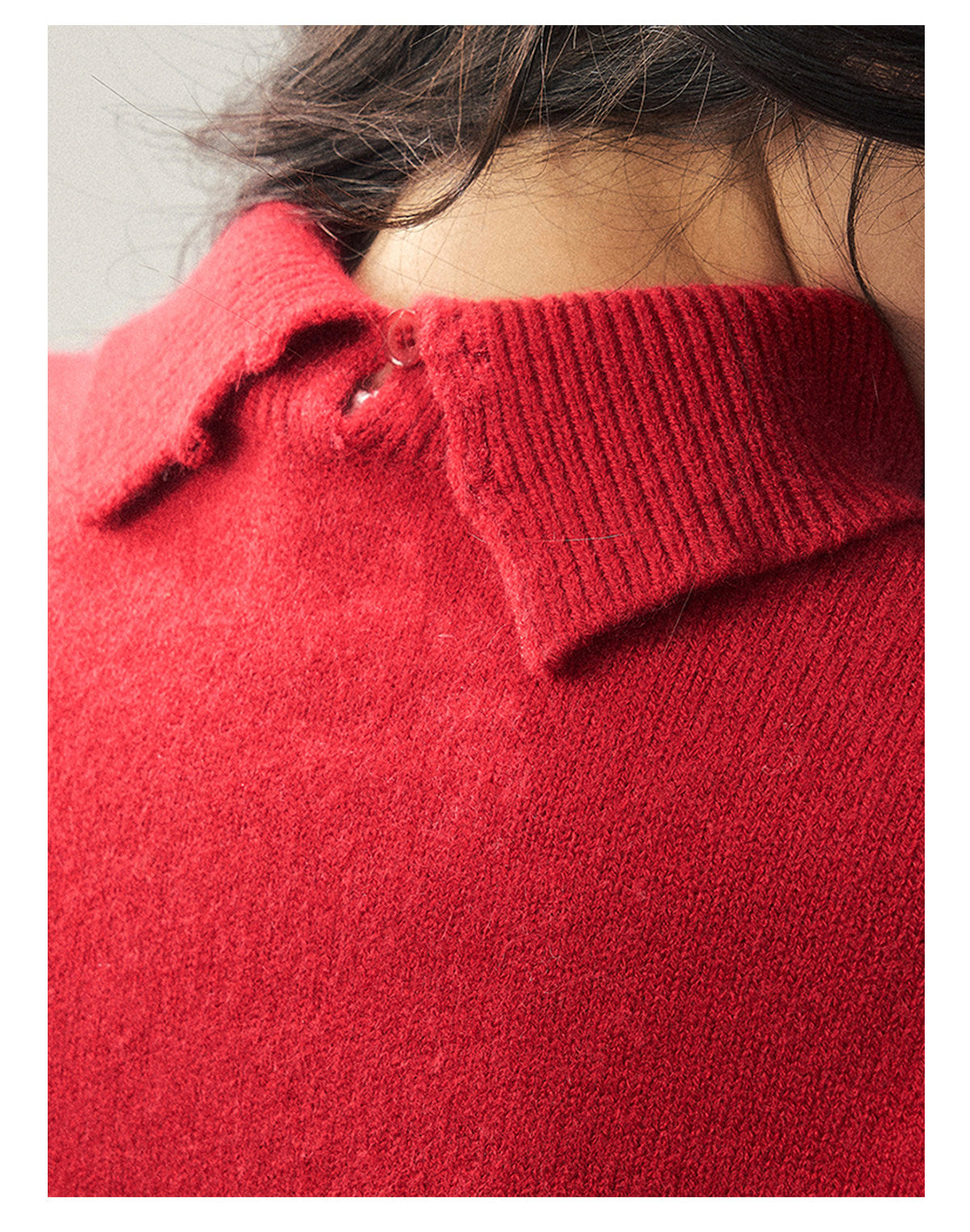 ShaoYeYan Aomalm Snow-Wrapped Christmas Letter Semi-Turtleneck Sweater