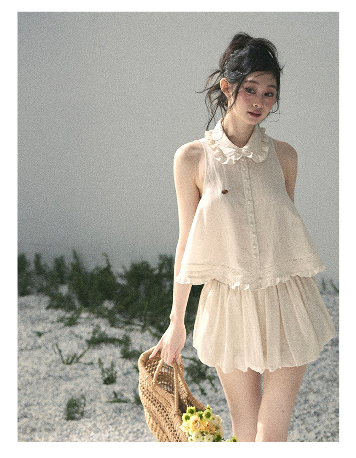 ShaoYeYan Aomalm Soft Cloud French Lace Set