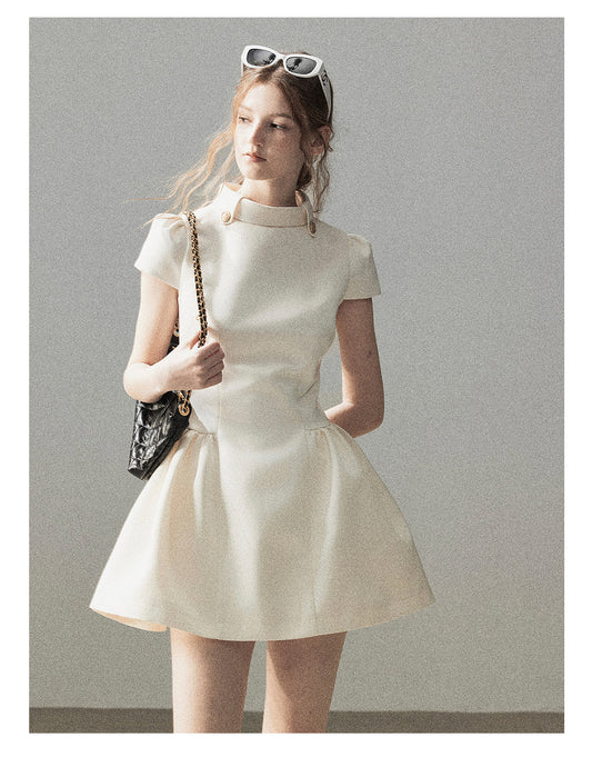 ShaoYeYan Aomalm Light Above the Clouds French Satin Dress