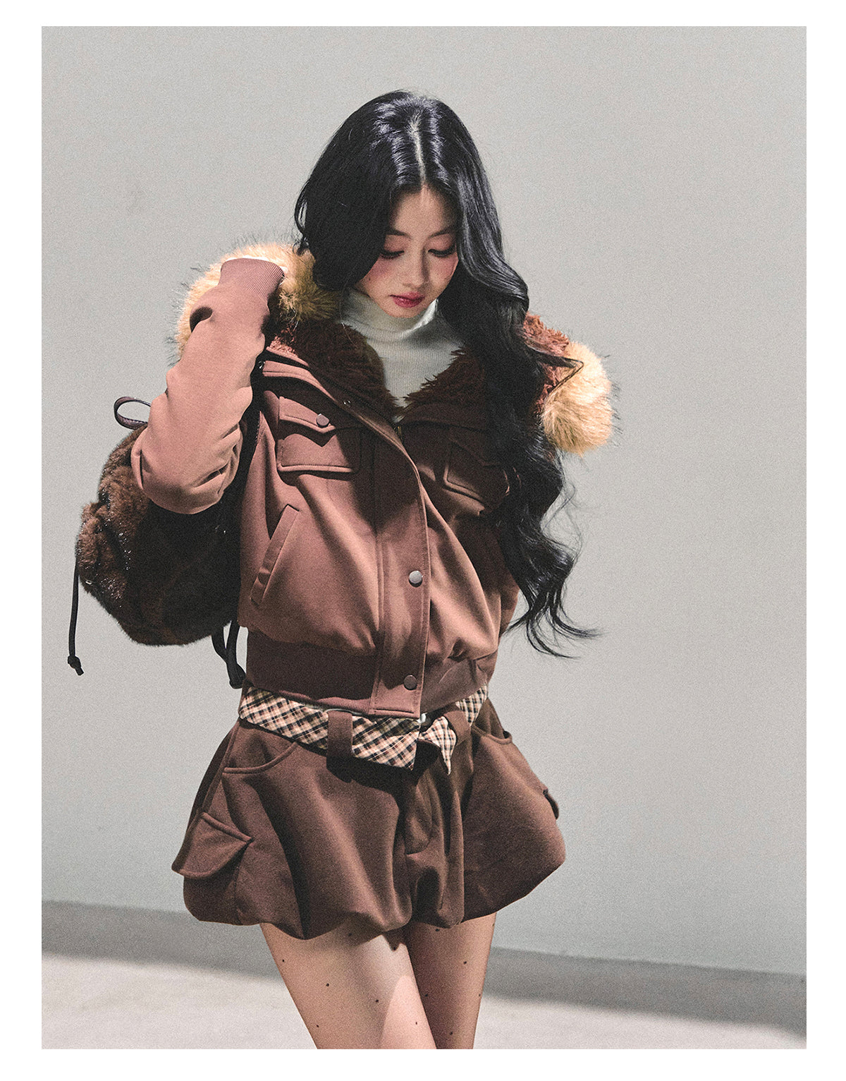 ShaoYeYan Snowflake Embrace Winter Hooded Jacket