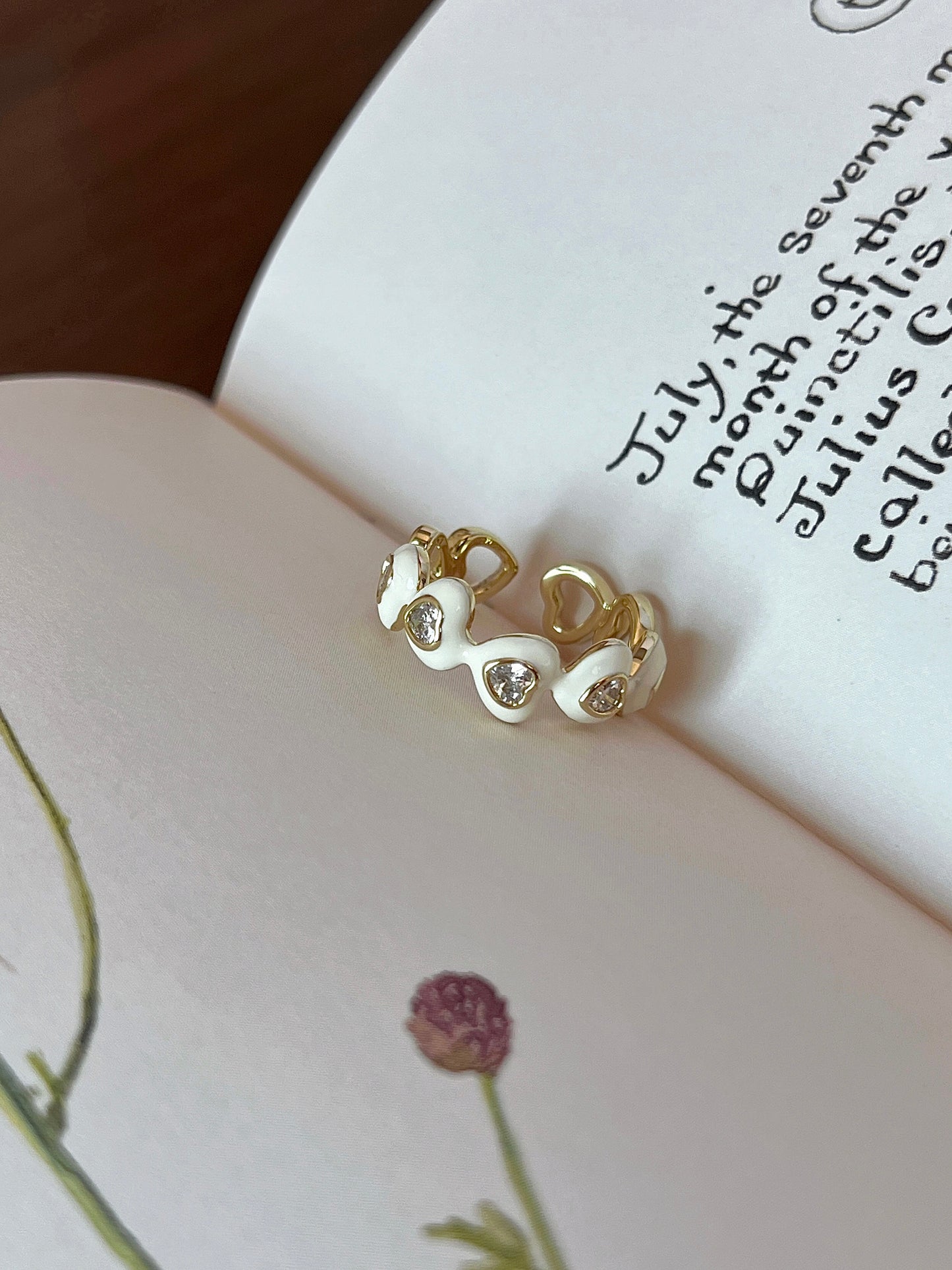 VIGVOG Tourmaline & Pearl Statement Ring