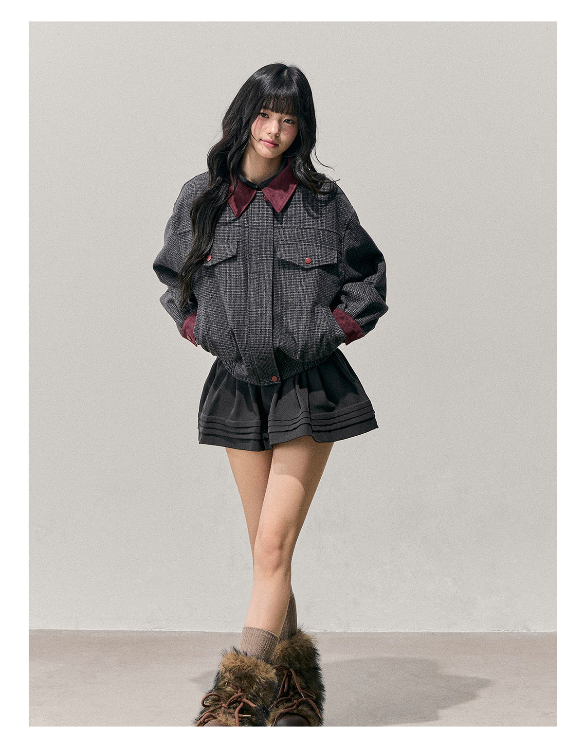 ShaoYeYan Aomalm As the Wutong Leaves Fall Audrey-Style Wool Set