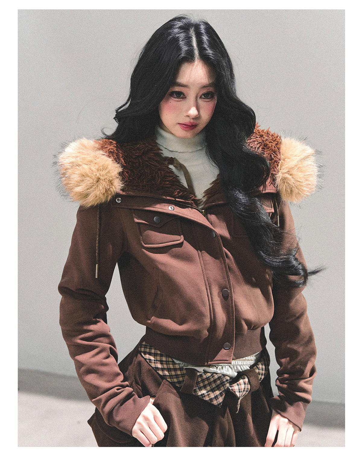 ShaoYeYan Snowflake Embrace Winter Hooded Jacket