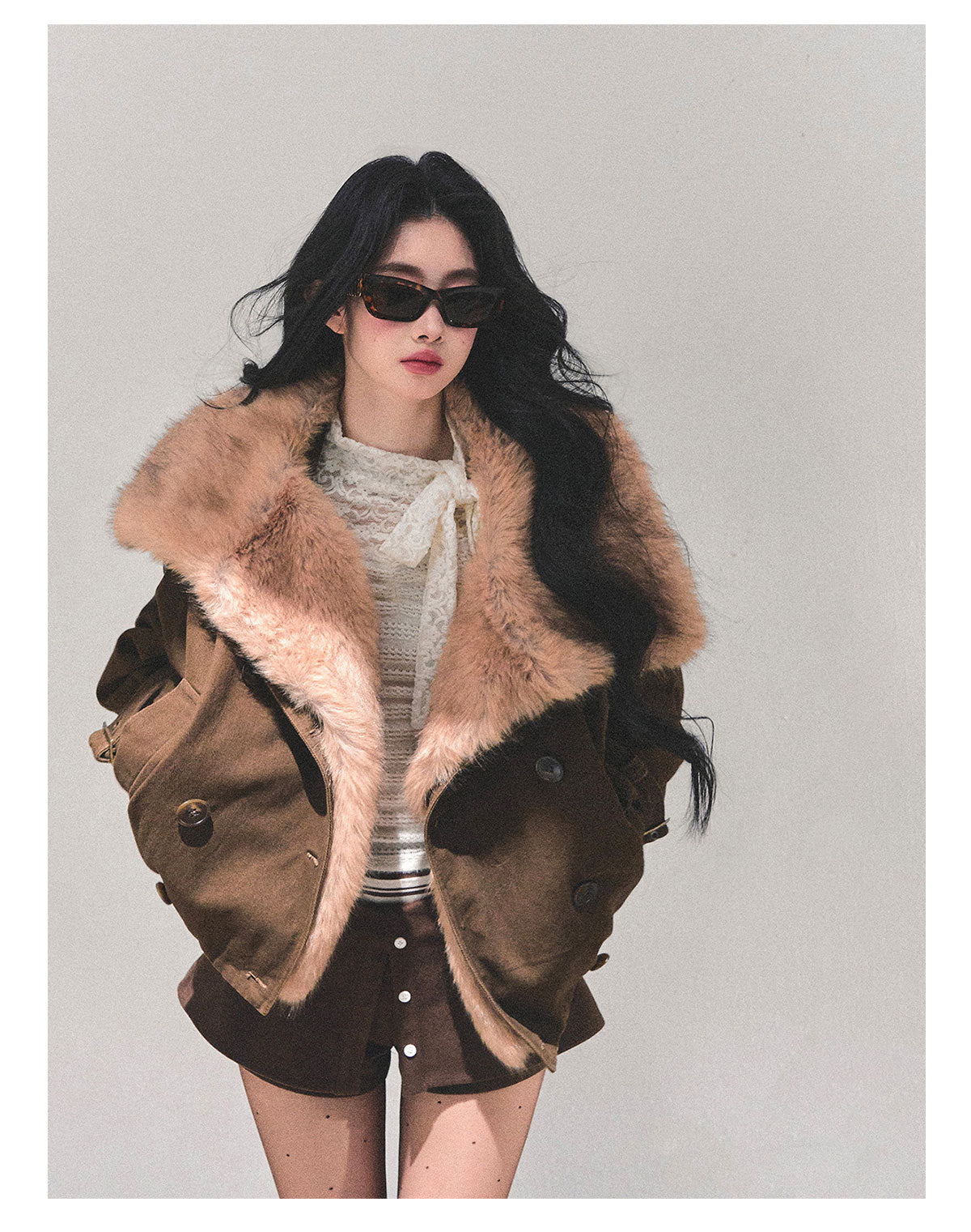 ShaoYeYan Winter Rendezvous Loose Plush Coat