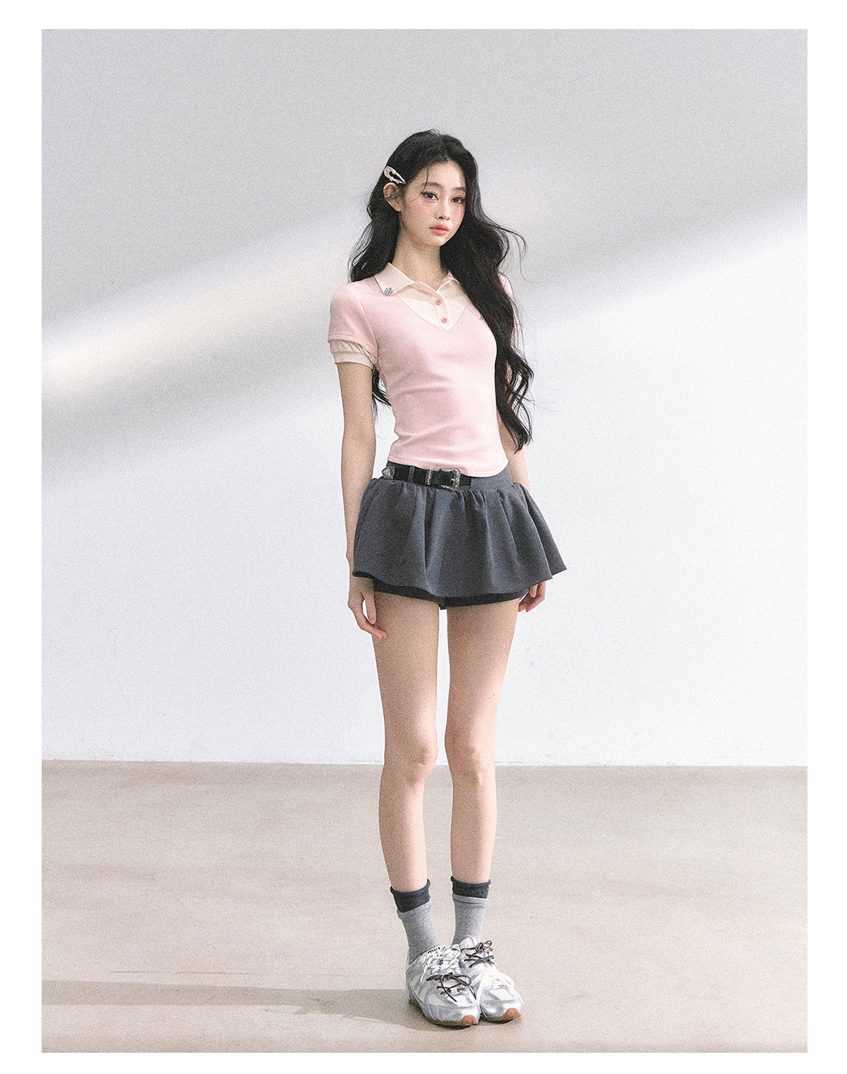 SHAOYEYAN American Style Mock Two-Layer Tee