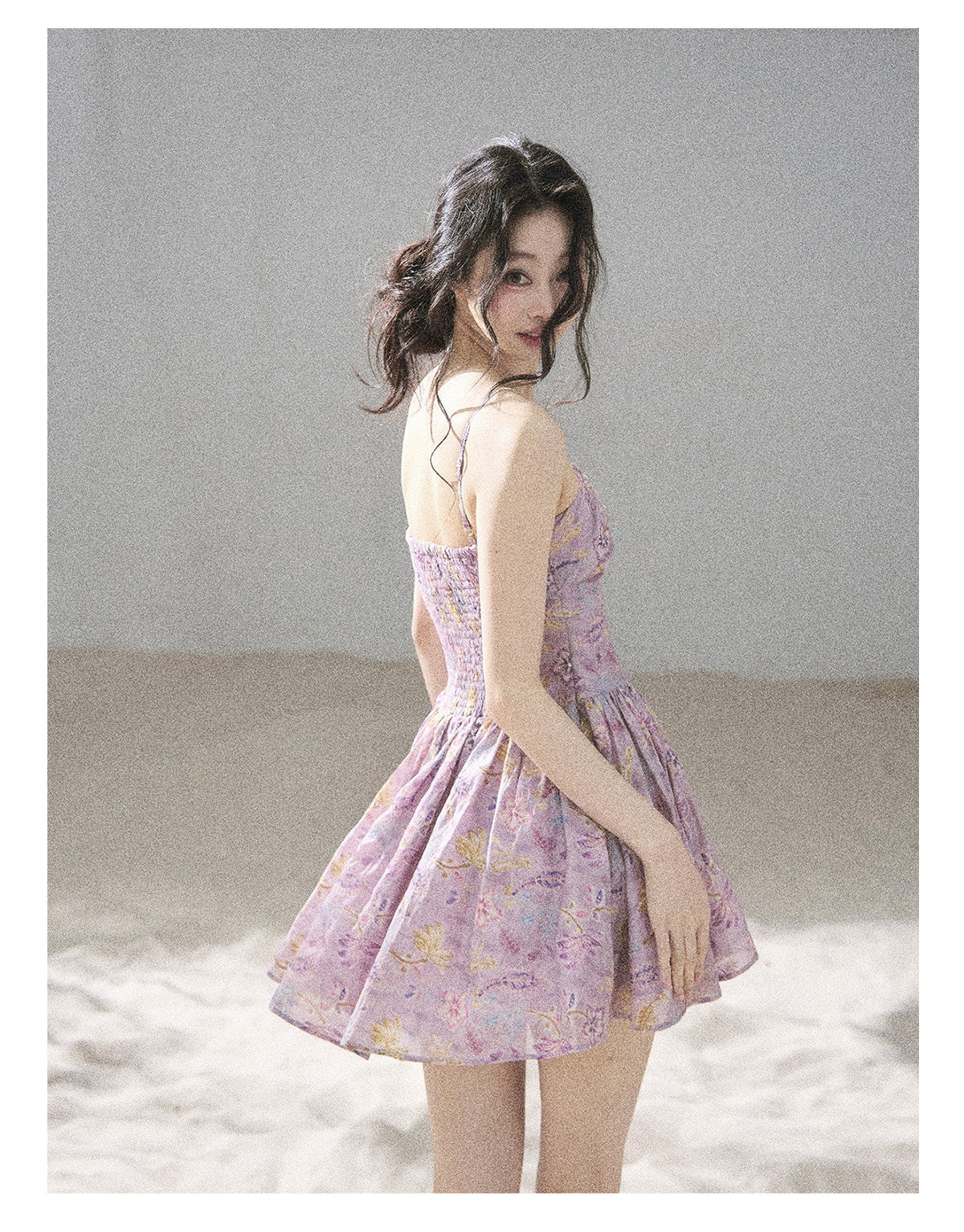 ShaoYeYan Aomalm Scent of Iris Dopamine French Cami Dress