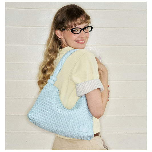 MUVA 'Summer Whisper' Woven Hobo Bag
