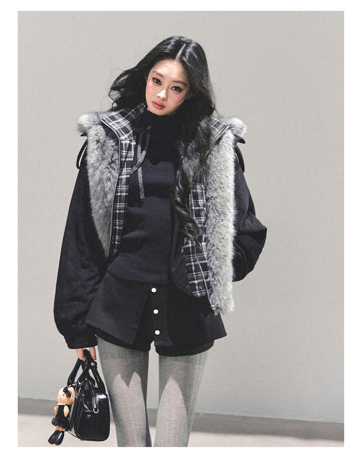 ShaoYeYan Freedom Has No End Fake Two-Layer Padded Jacket