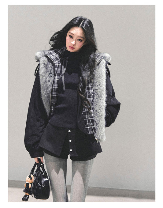 ShaoYeYan Freedom Has No End Fake Two-Layer Padded Jacket