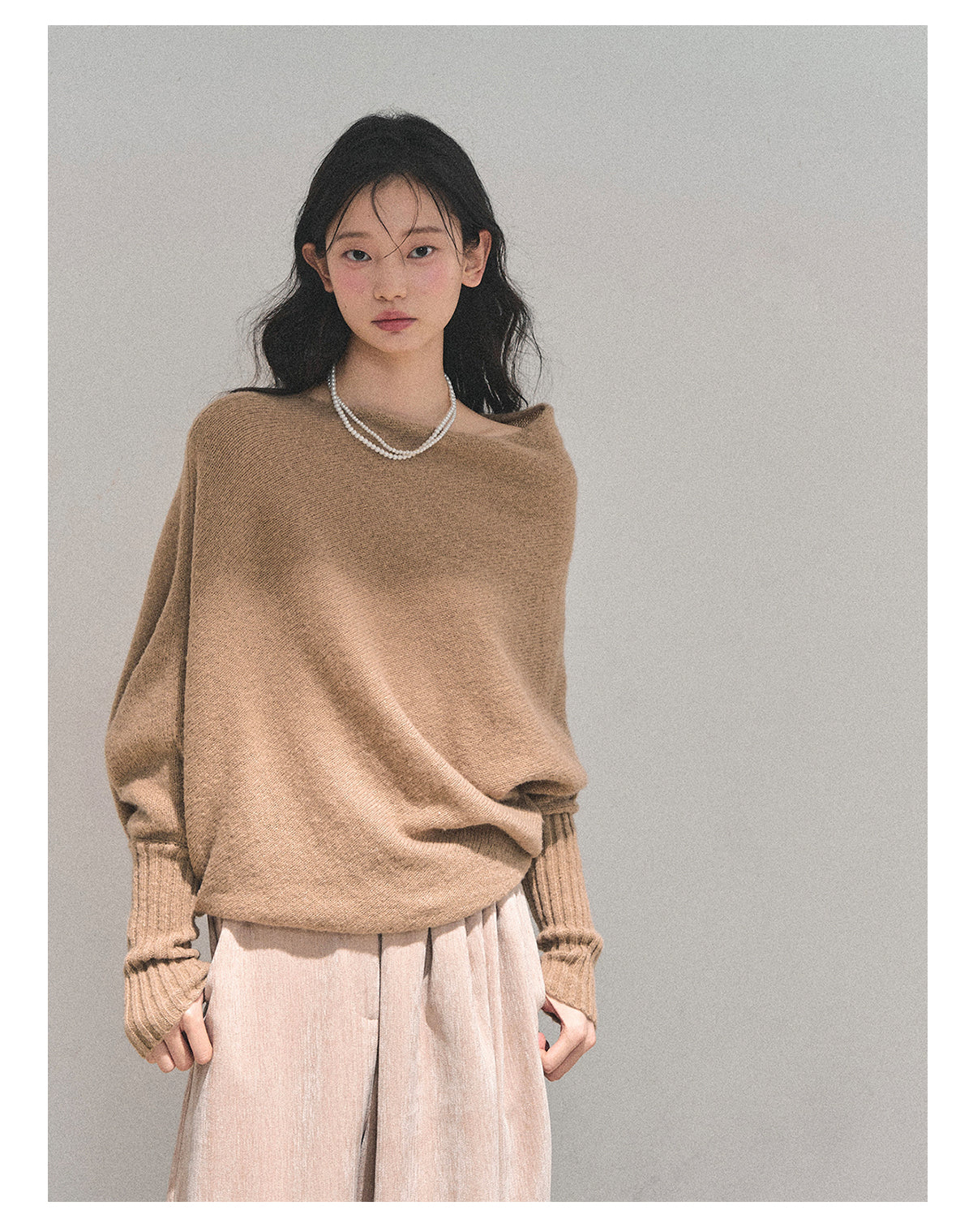 ShaoYeYan Aomalm Minimalist French Soft Style Sweater