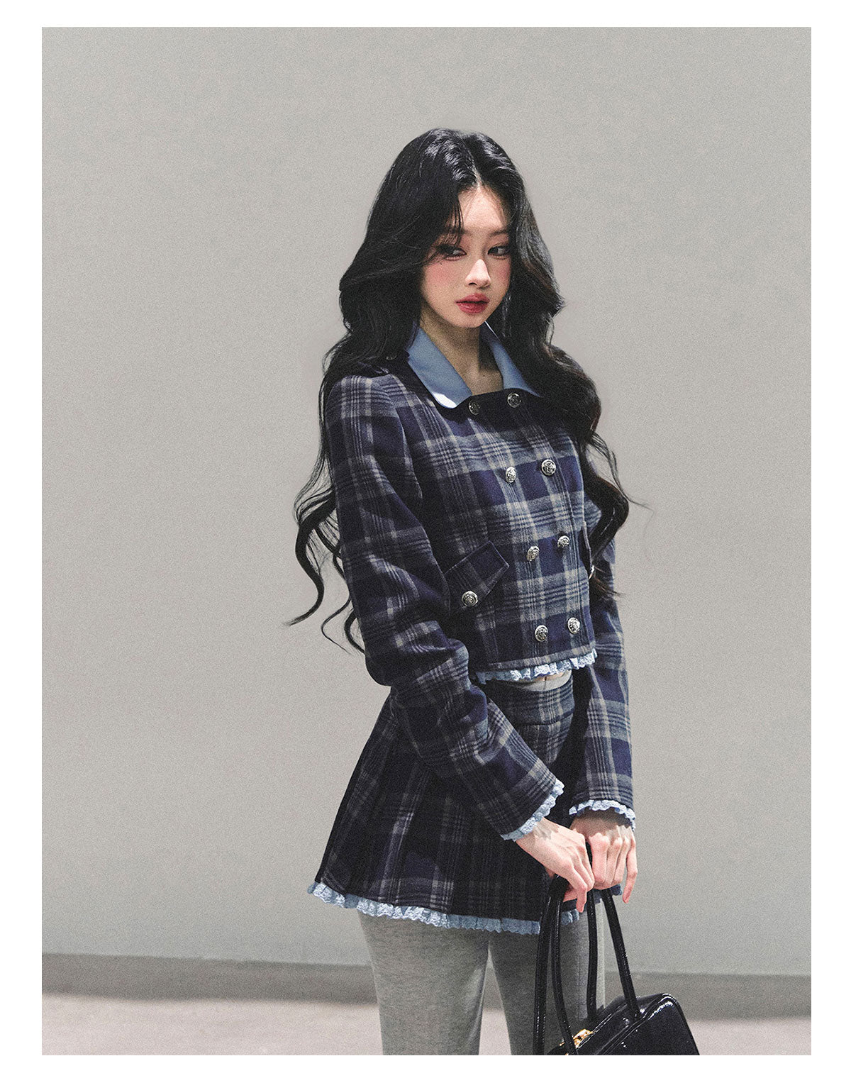 ShaoYeYan Proust Blue Academia Set