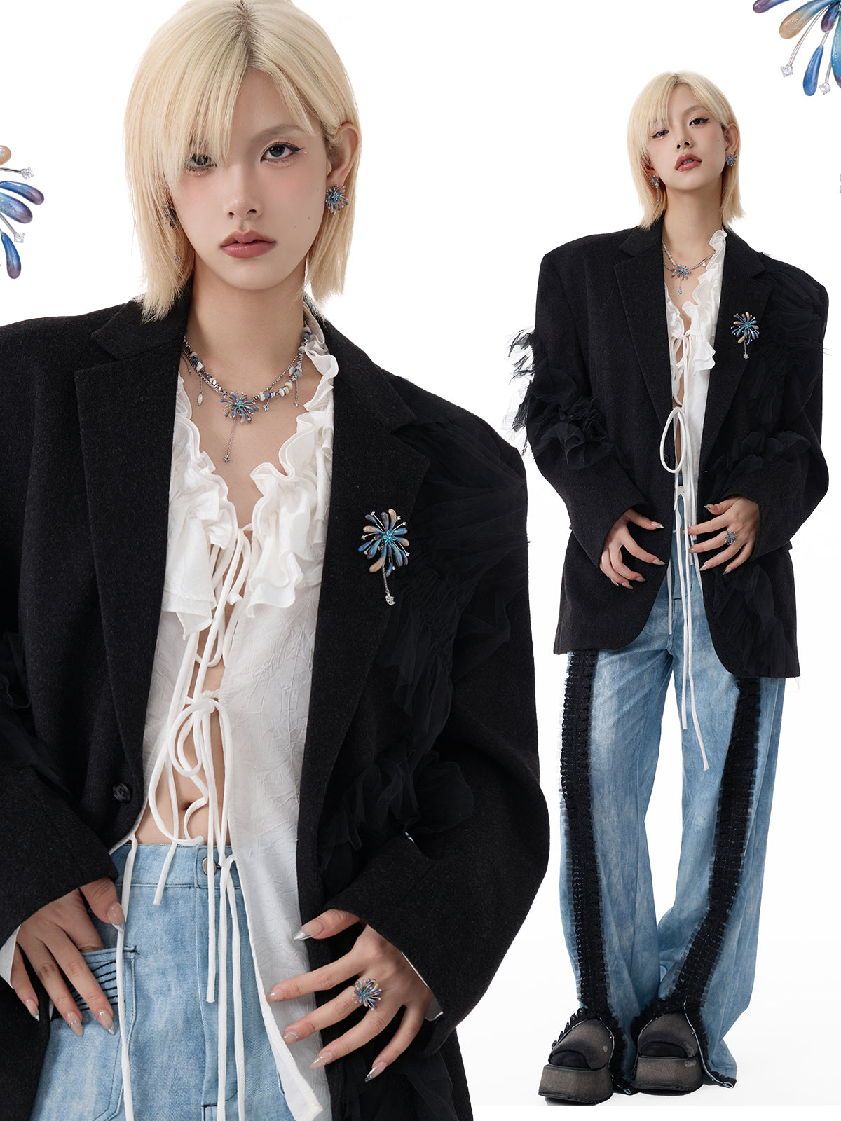 SUMIYAKI Fireworks Star Earrings