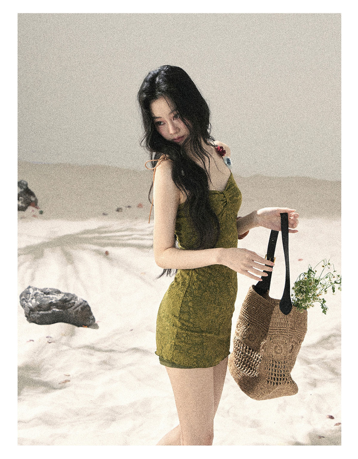 ShaoYeYan Aomalm Tangled Vines French Cami Dress
