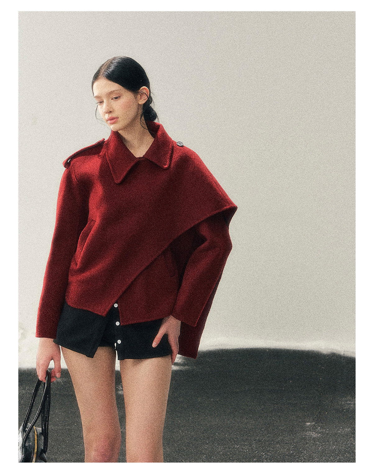 ShaoYeYan Aomalm She Hears The Snow Melt British Wool Coat