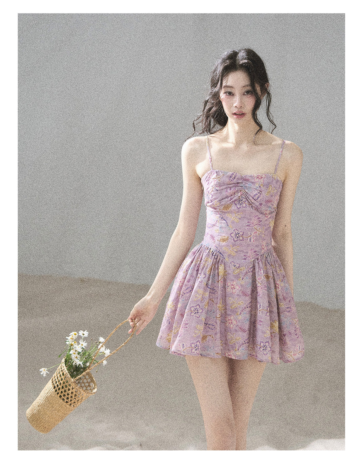 ShaoYeYan Aomalm Scent of Iris Dopamine French Cami Dress