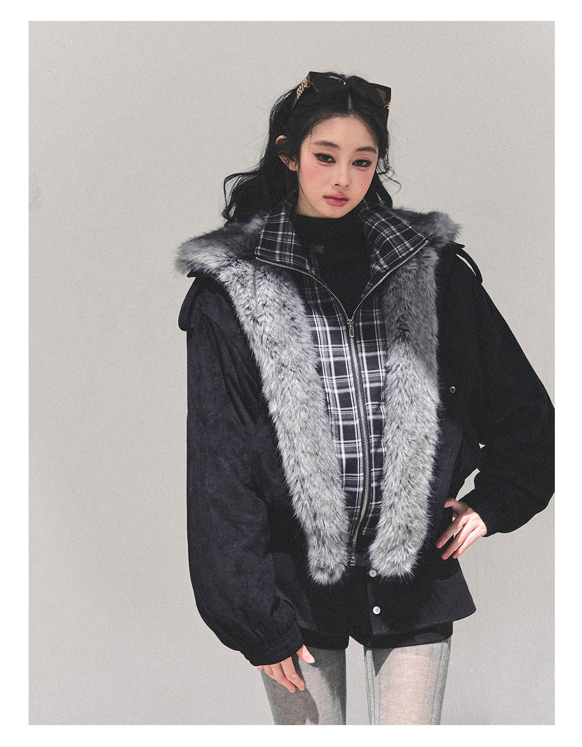 ShaoYeYan Freedom Has No End Fake Two-Layer Padded Jacket