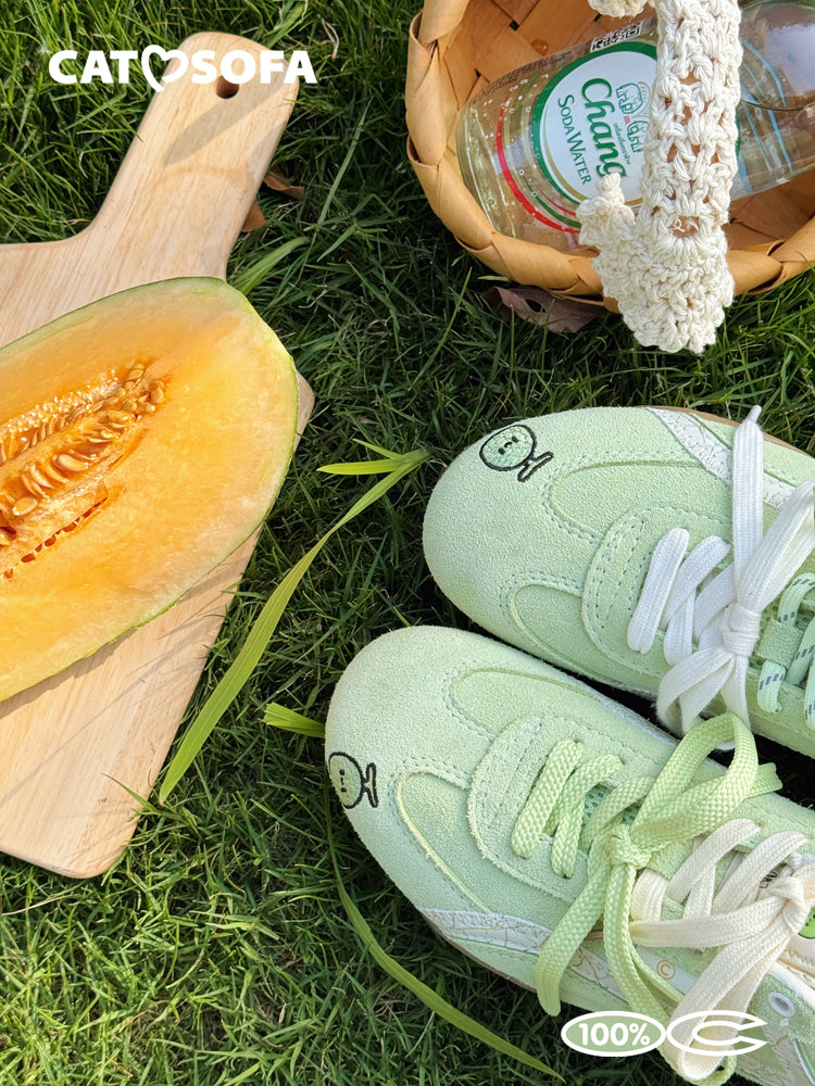 Cat&Sofa Honeydew Racer Retro Sneakers