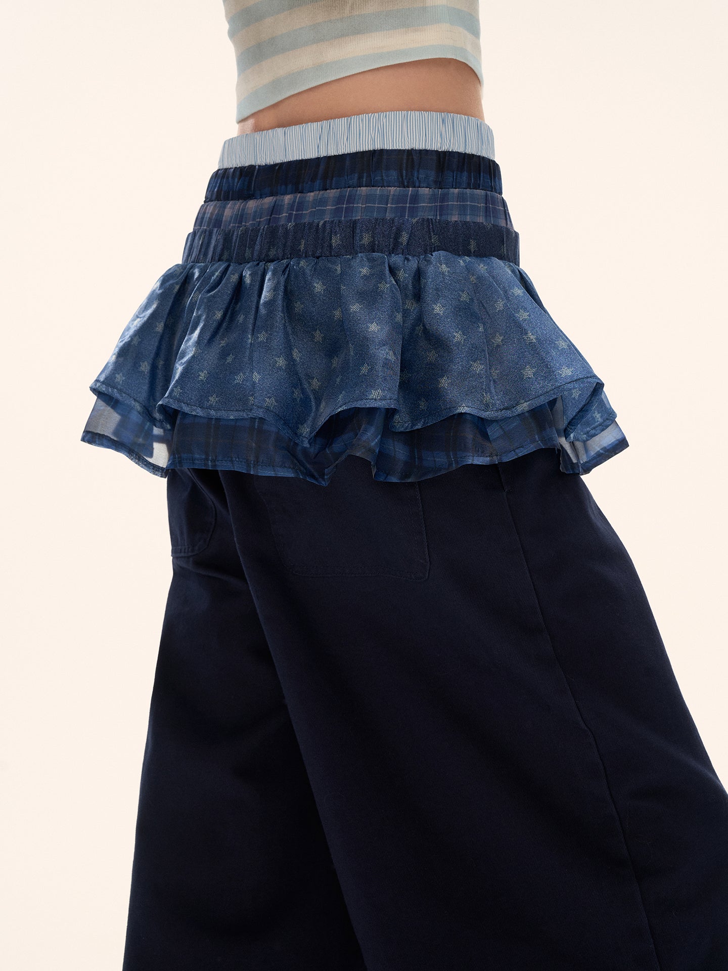 MAMC Layered Multi-Waistband Pants