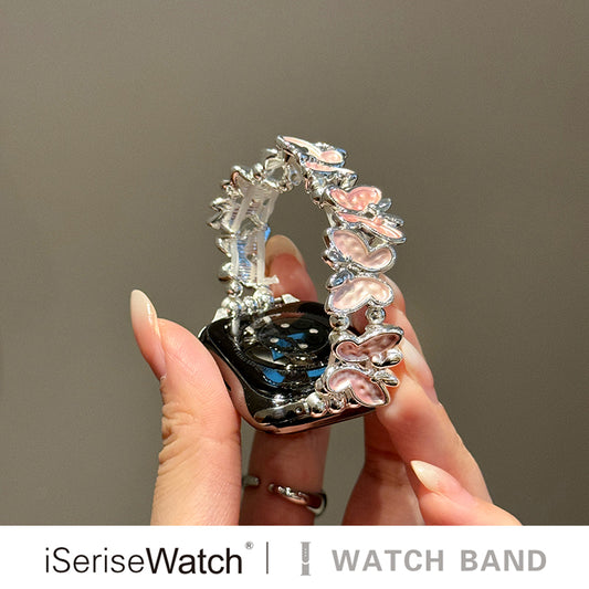 Butterfly Beaded Elastic Band for Apple Watch