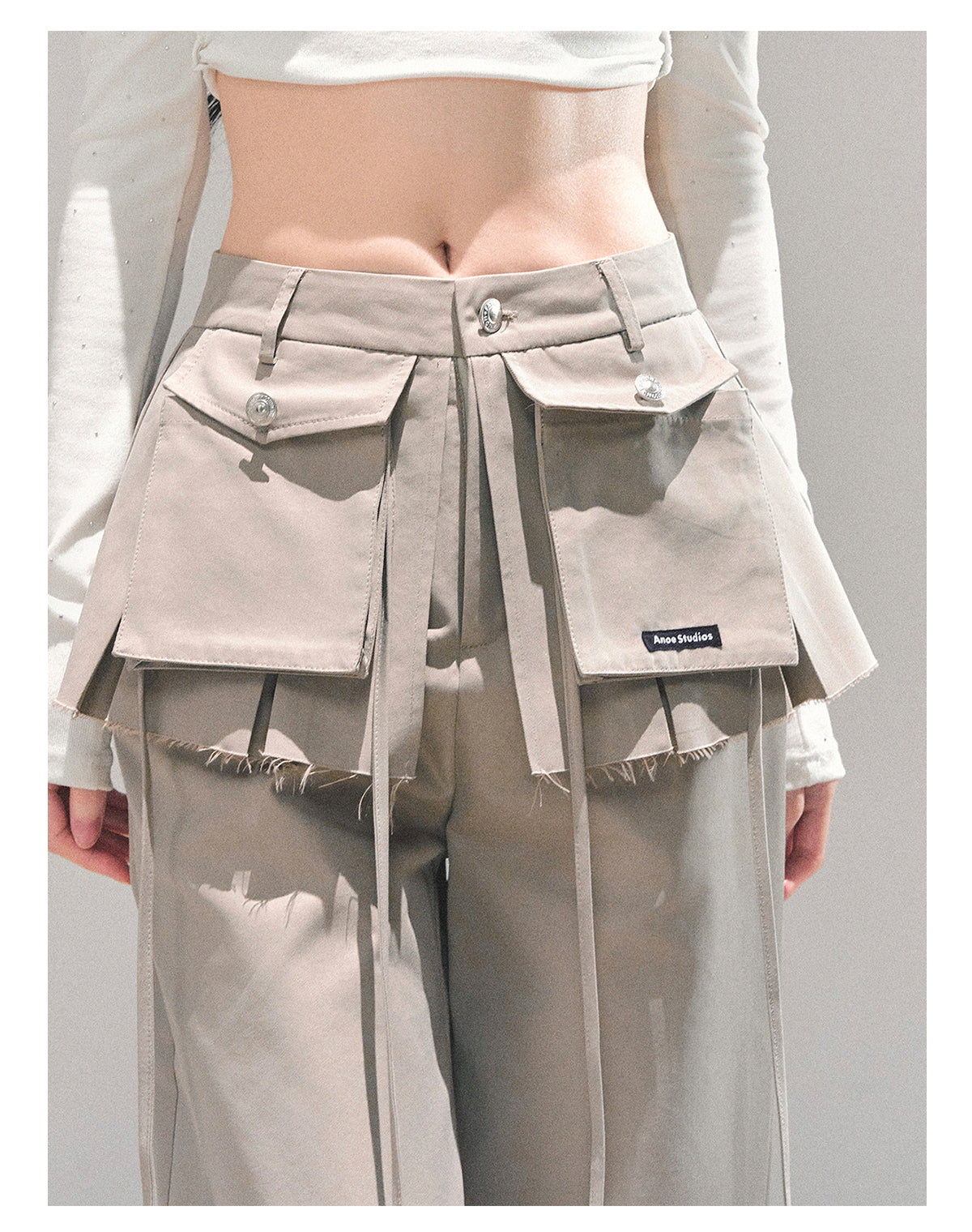 ShaoYeYan Functional Bella American Wide-Leg Pants