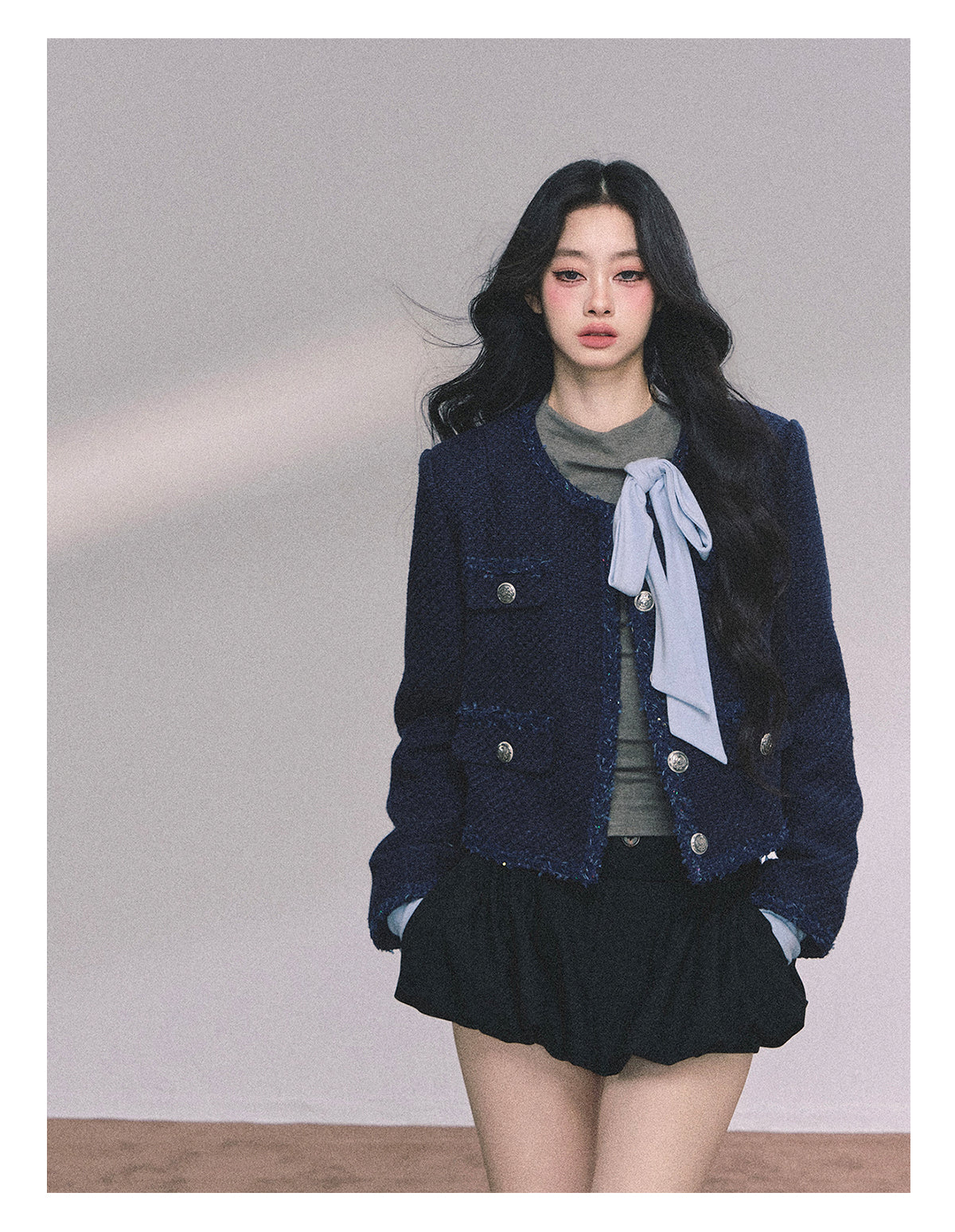 ShaoYeYan French Sweet Fragrance Island Loose Fit Tweed Jacket