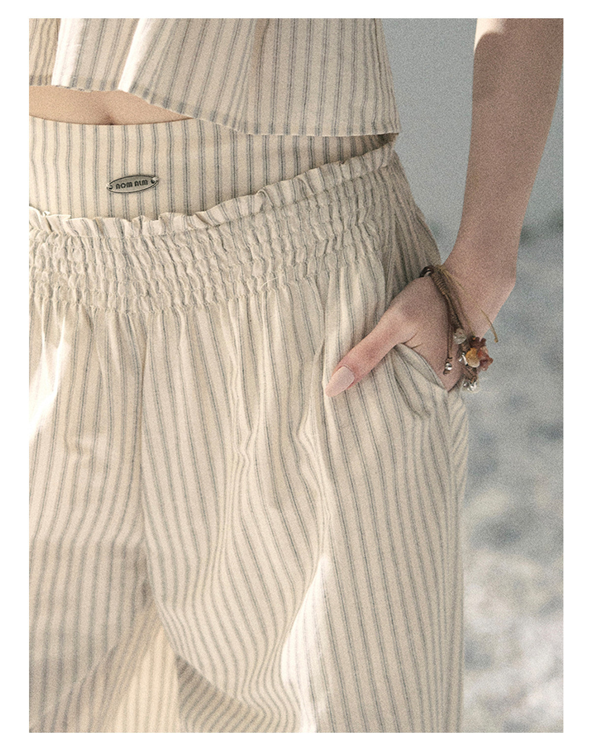 ShaoYeYan Aomalm Early Summer Weaves a Light Dream Korean Striped Set