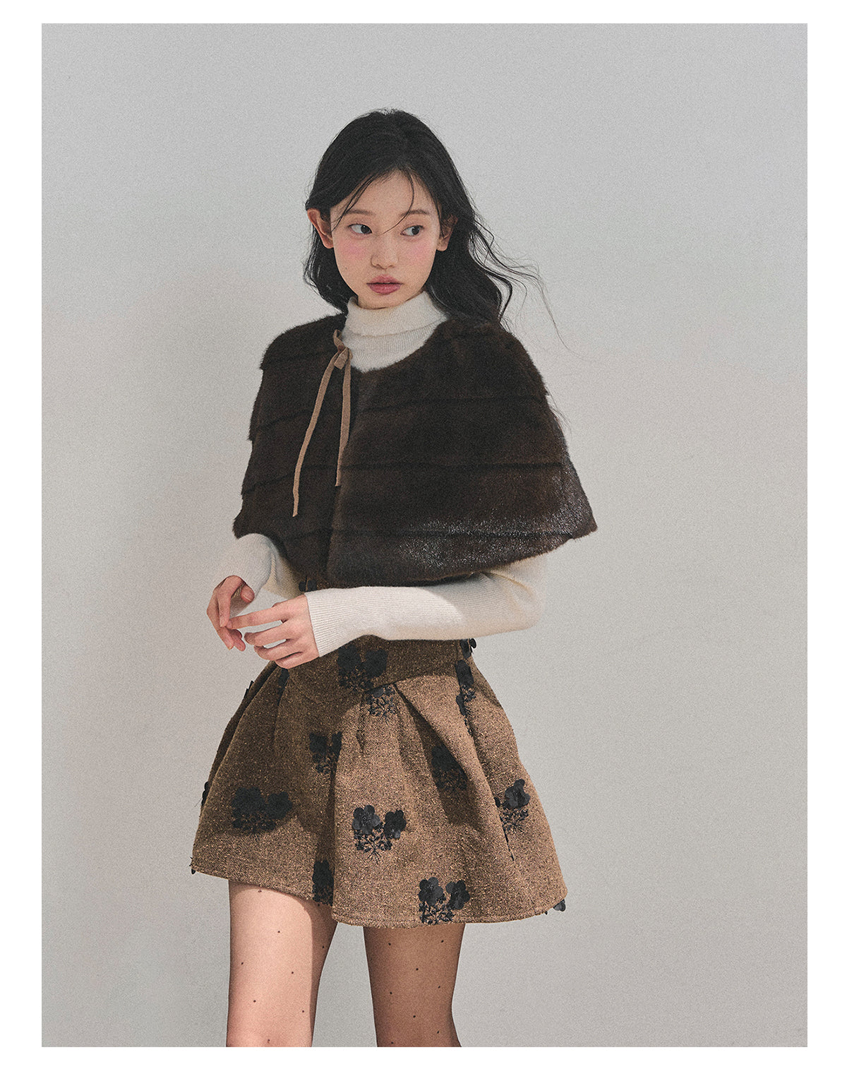 ShaoYeYan Aomalm Moss Whispers Two-Piece Dress