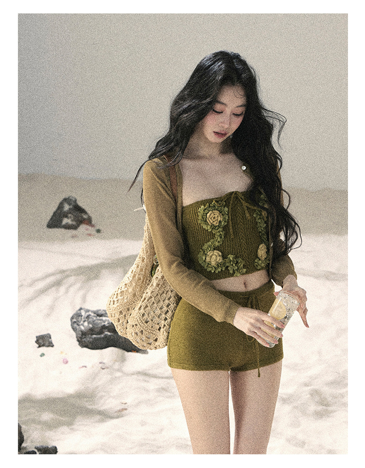 ShaoYeYan Aomalm Rainy Forest French 3D Floral Set
