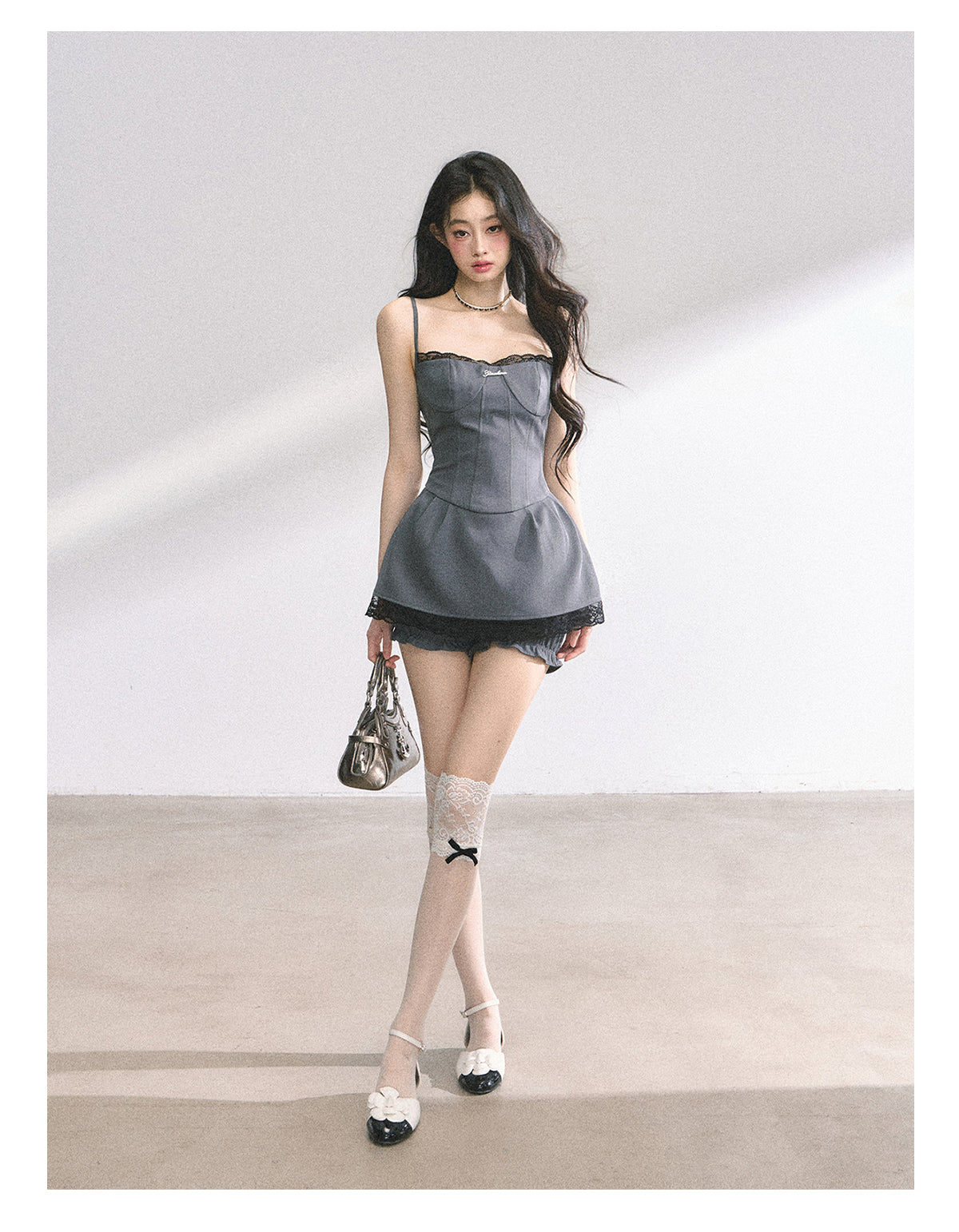 SHAOYEYAN Edgy Lace Slip Dress