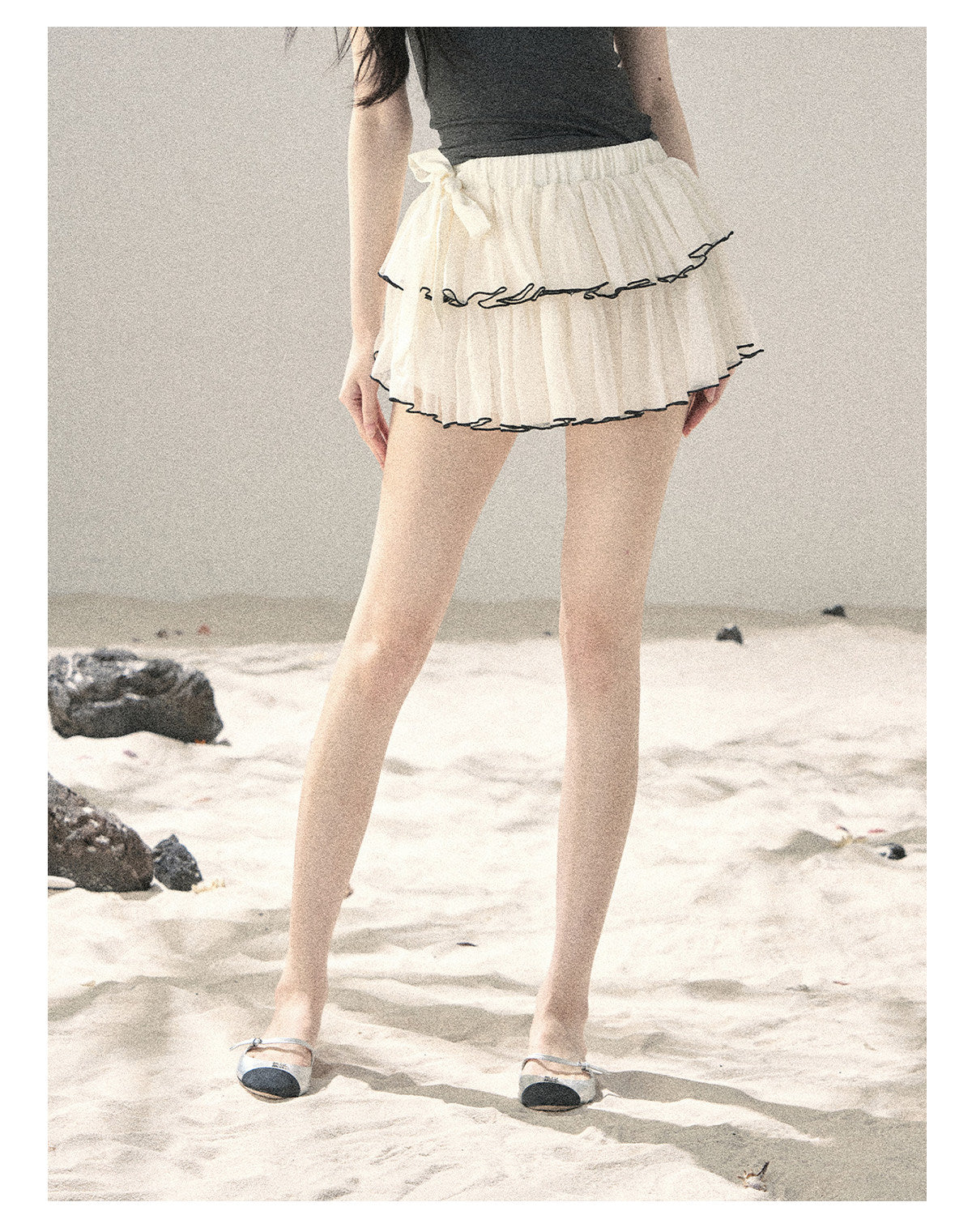 ShaoYeYan Aomalm Flowing Gauze French Mesh Chiffon Skirt