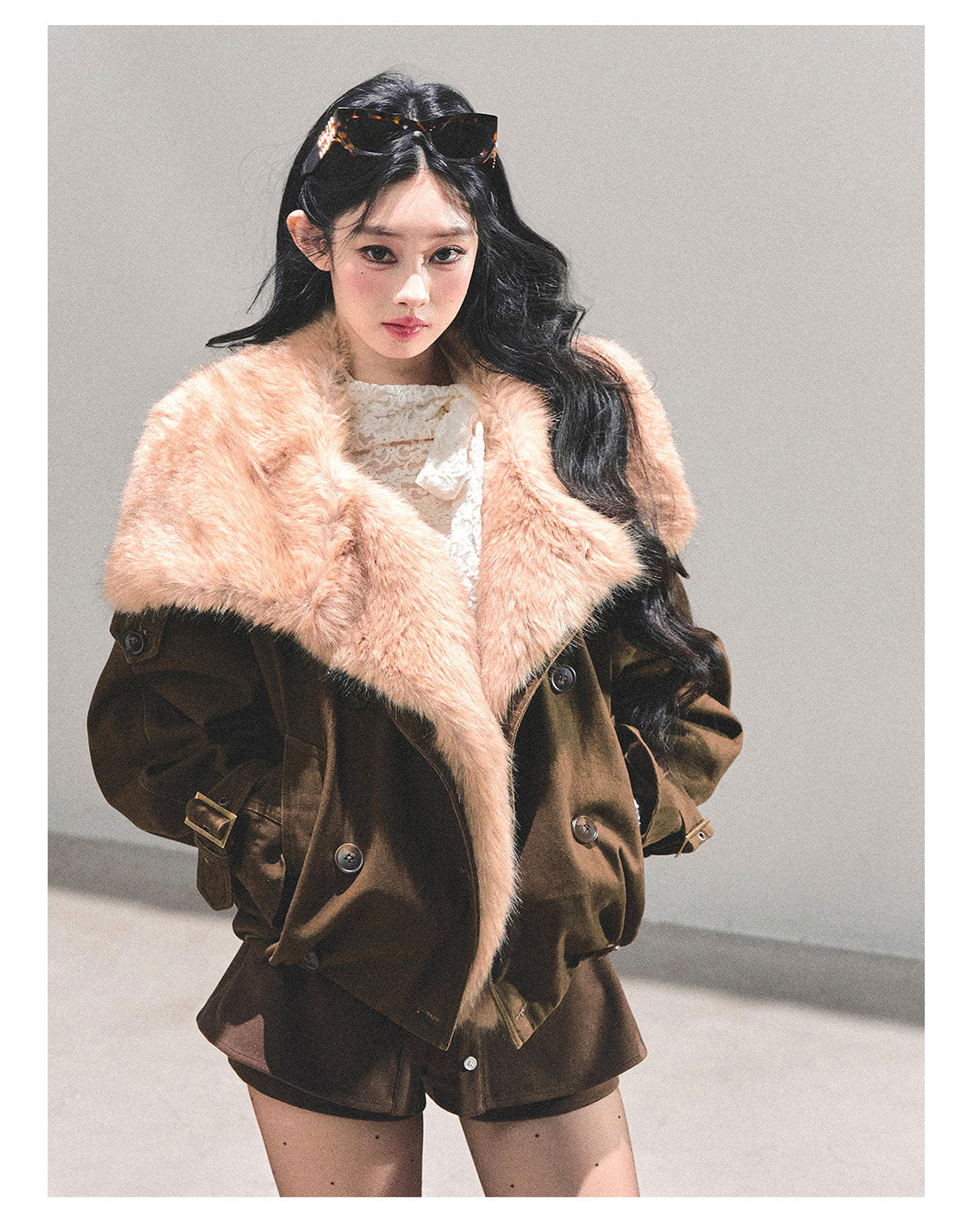 ShaoYeYan Winter Rendezvous Loose Plush Coat