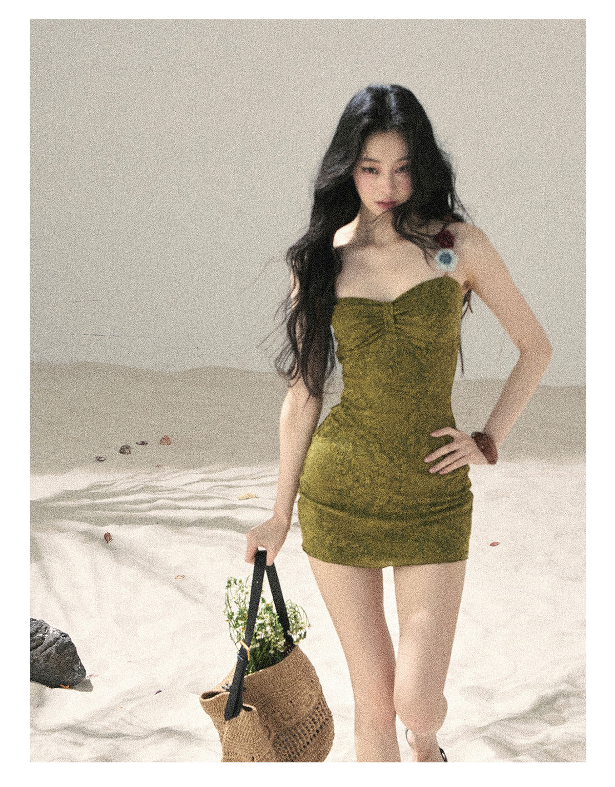 ShaoYeYan Aomalm Tangled Vines French Cami Dress