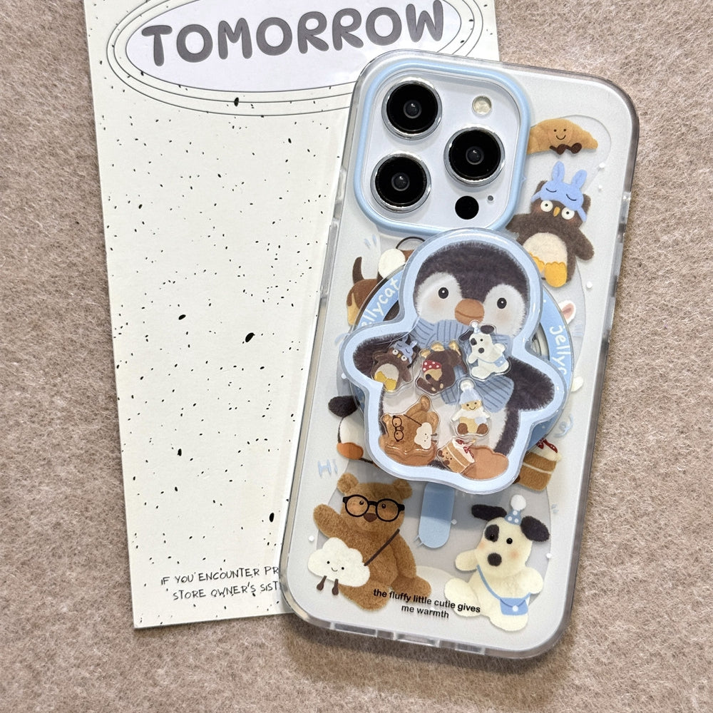 Jellycat Scarf Penguin Magnetic Stand Case