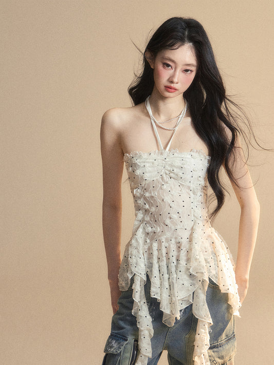 SHAOYEYAN Camellia Off-Shoulder Top