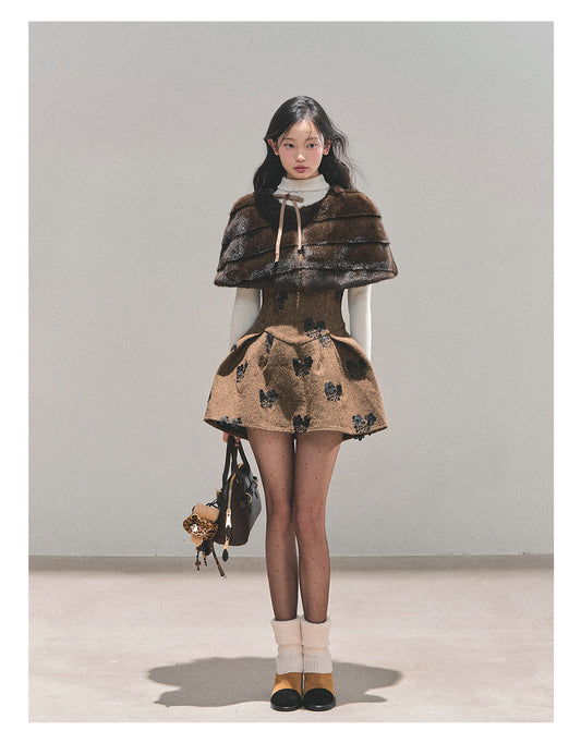 ShaoYeYan Aomalm Moss Whispers Two-Piece Dress