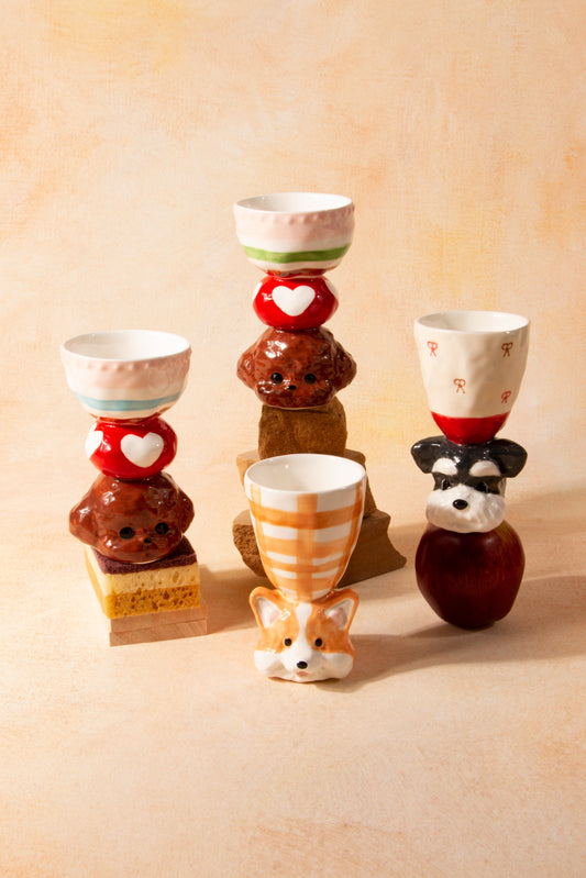 CONGSTUDIO Handmade Puppy Ceramic Mug