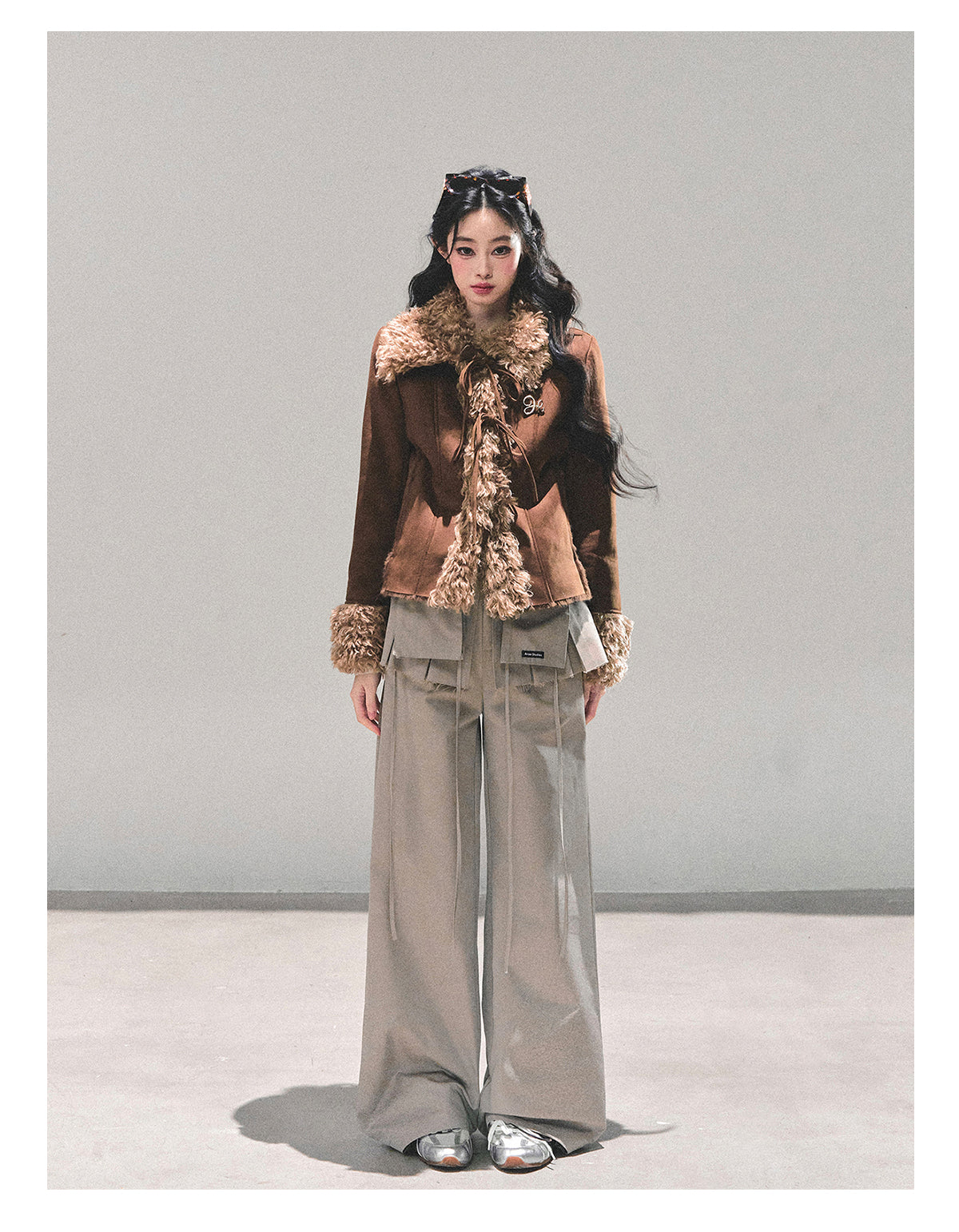 ShaoYeYan She Melts Into Winter Fur-Trimmed Coat