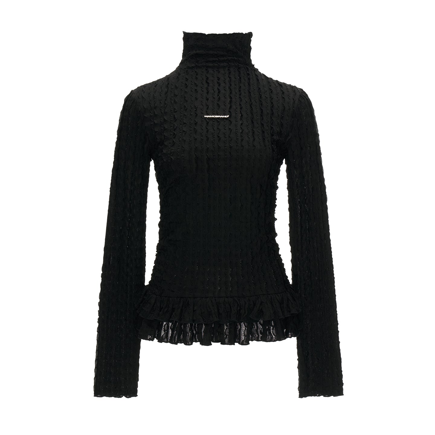 MAMC Double-Layer Lace Collar Top