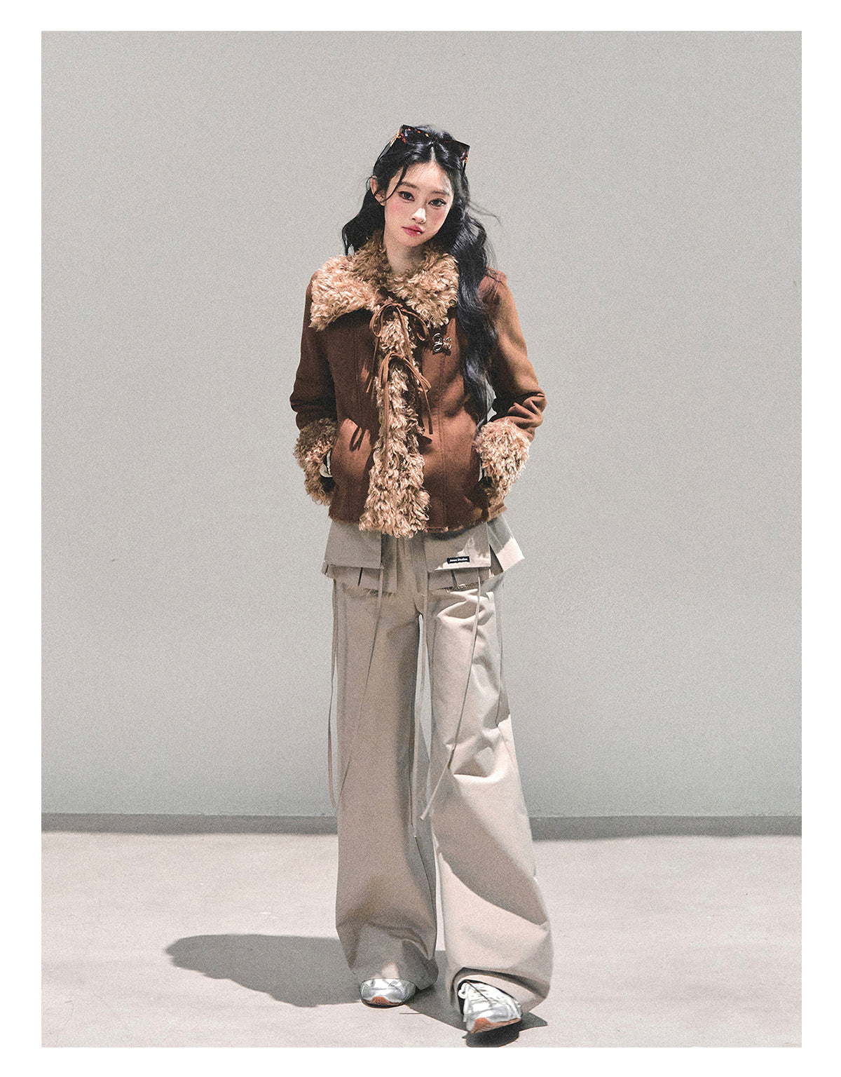 ShaoYeYan She Melts Into Winter Fur-Trimmed Coat