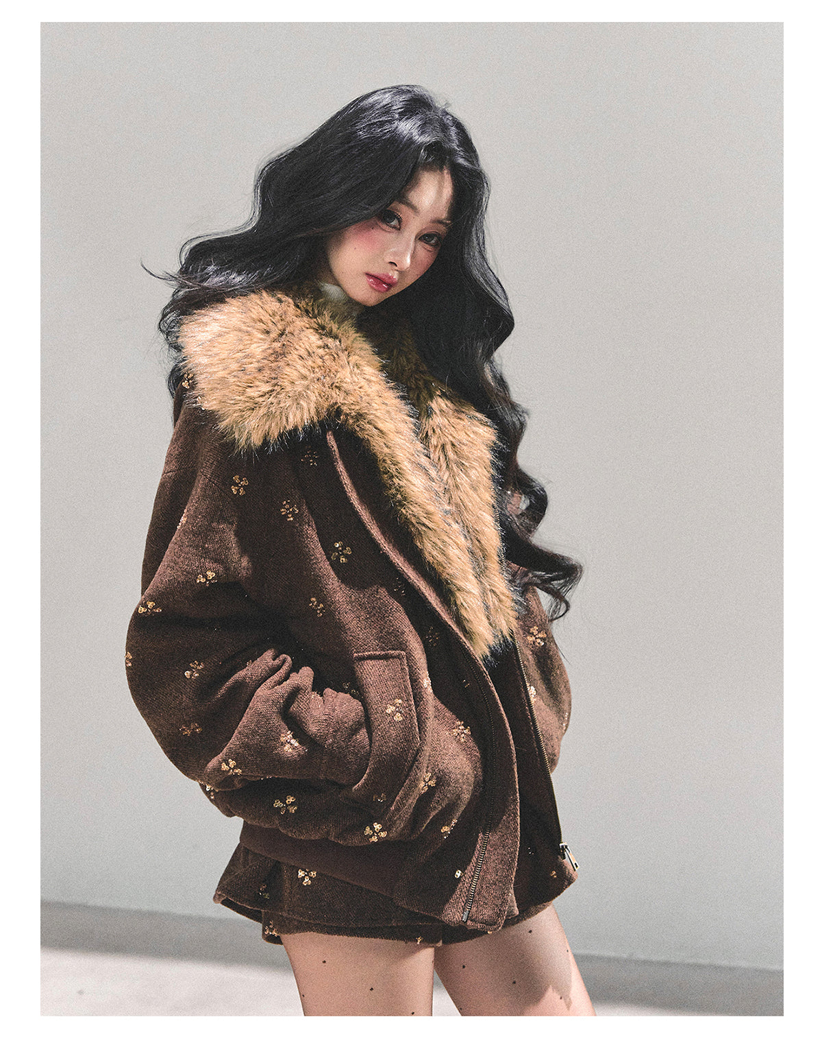 ShaoYeYan Snowfall Whispers Maillard Wool Set