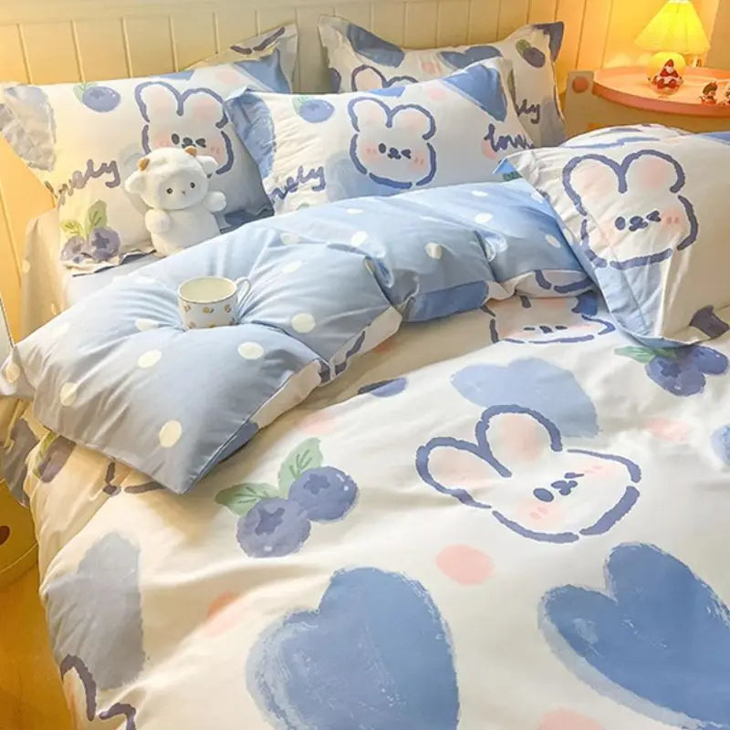 Cute Bear Duvet Cover Bedding Set