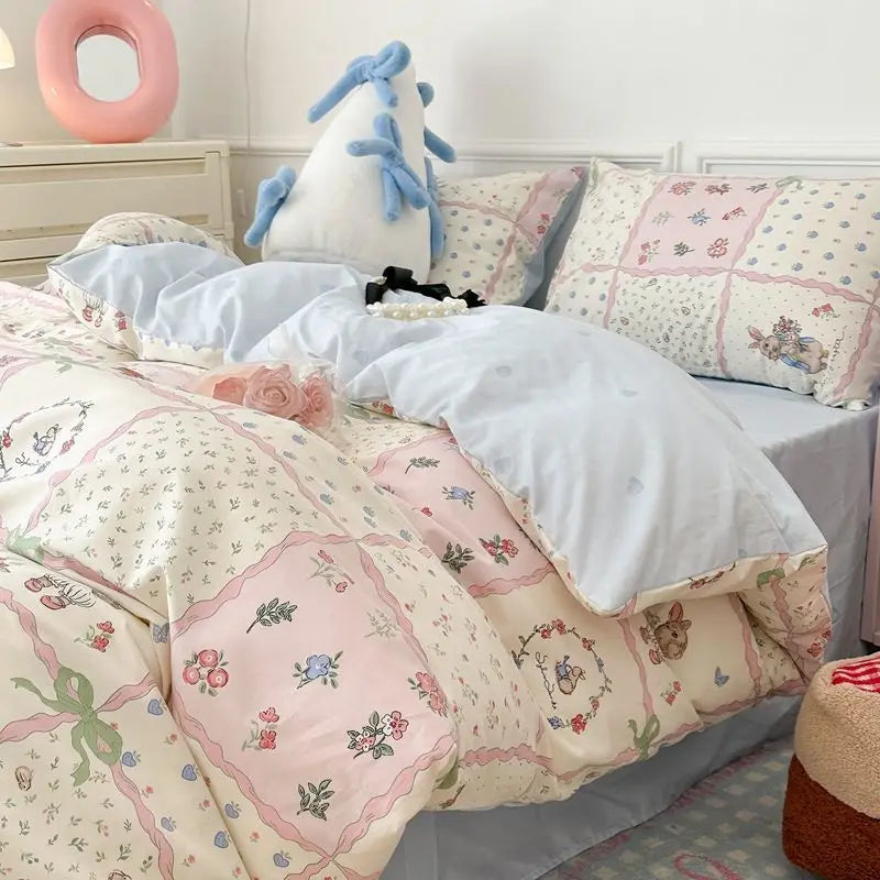Cute Bear Duvet Cover Bedding Set