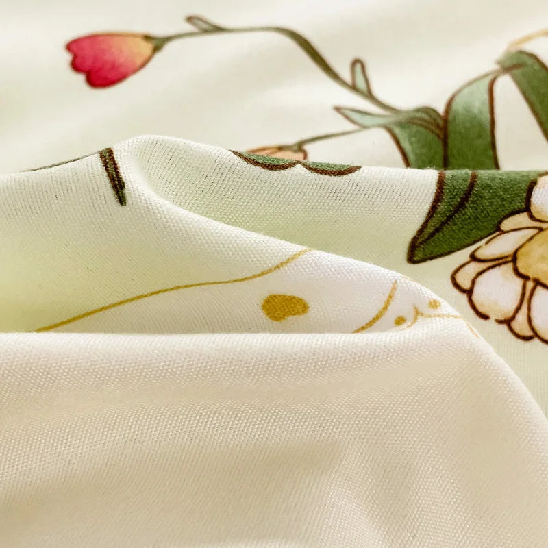 Little Floral Rabbit Duvet Cover Bedding Set